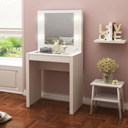 Tocador Mara 1 Cajón con espejo y luces