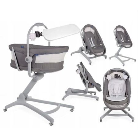 Cuna de Bebe 4 en 1 Chicco Baby Hug Gris