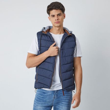 Chaleco Hombre Menta Amc  NAVY XL
