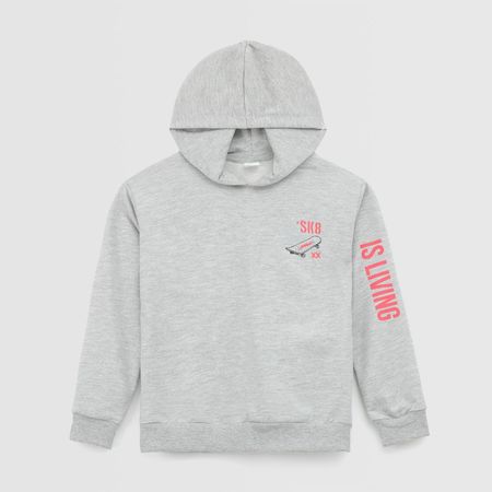 Polera Para Niño Circus Hood Arm Gris Talla 10