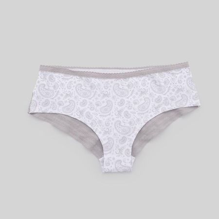 Calzón Mujer Hipster Flores Madison Blanco Talla M