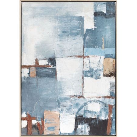 Cuadro Canvas Abstracto Cuadrados 50 cm x 70 cm