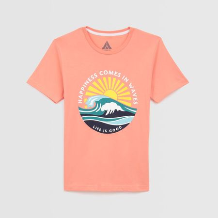 Polo Para Teen Niño Aereal Basico Coral Talla 12