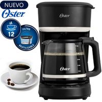 Cafetera Oster Programable 12 Tazas de filtro BVSTDCP121B