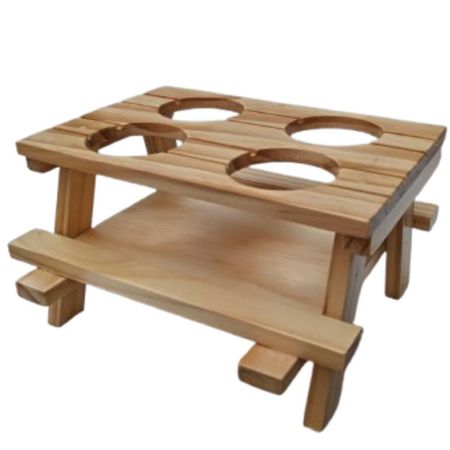 Porta Cremas Porta Embases para Salsas en Madera