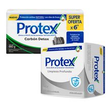 pack-jabon-en-barra-protex-carbon-detox-6x110g-jabon-en-barra-protex-limpieza-profunda-3x-110g