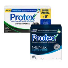 pack-jabon-en-barra-protex-men-sport-3x110g-jabon-en-barra-protex-carbon-detox-6x110g