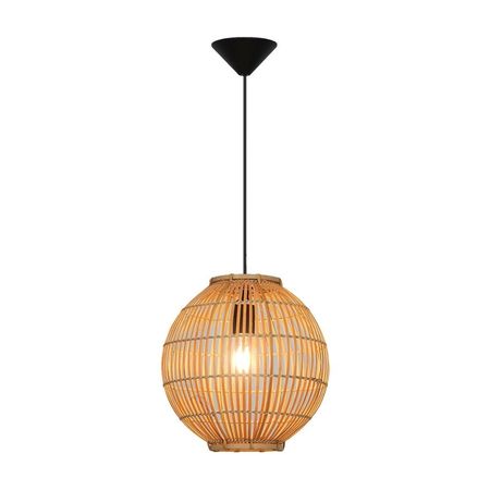 Lámpara Colgante Orange Loto 1 Luz E27 Bambú