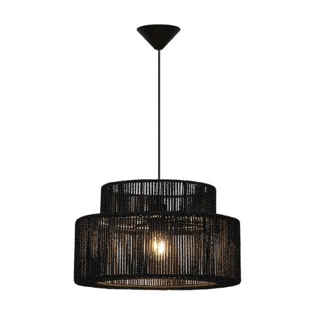 Lámpara Colgante Ratán Natural Orange Capri Negro