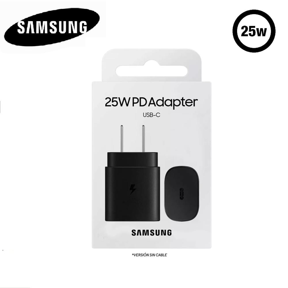 Adaptador eléctrico de 25W Samsung S24 Original Negro
