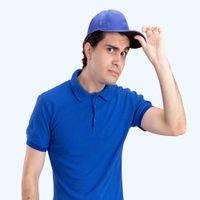 Polo Camisero Manga Corta Azulino L