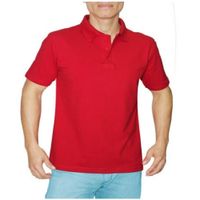 Polo Camisero Manga Corta Rojo XL