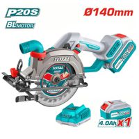 Sierra Circular 20v Incluye Batería 4ah y Cargador Total TSLI14021