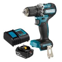Taladro Percutor 1/2"" 18v + Bateria 3ah y Cargador Makita DHP487SF