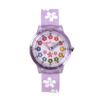 Reloj de silicona para niñas modelo Margaritas lilas