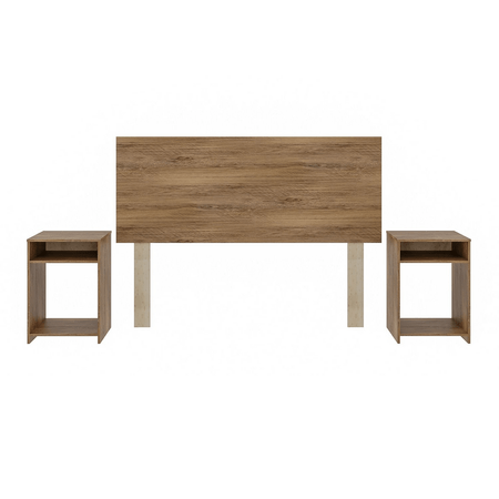 Juego De Dormitorio Brescia Natural 2 Plazas