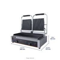 Panini Grill Dual Ilumi con Temperatura desde 50°C hasta 300°C
