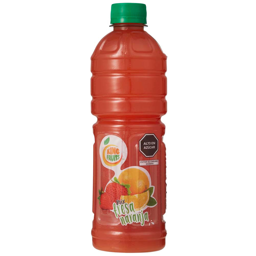 Jugo Mix Fresa y Naranja KING FRUITS Botella 500ml