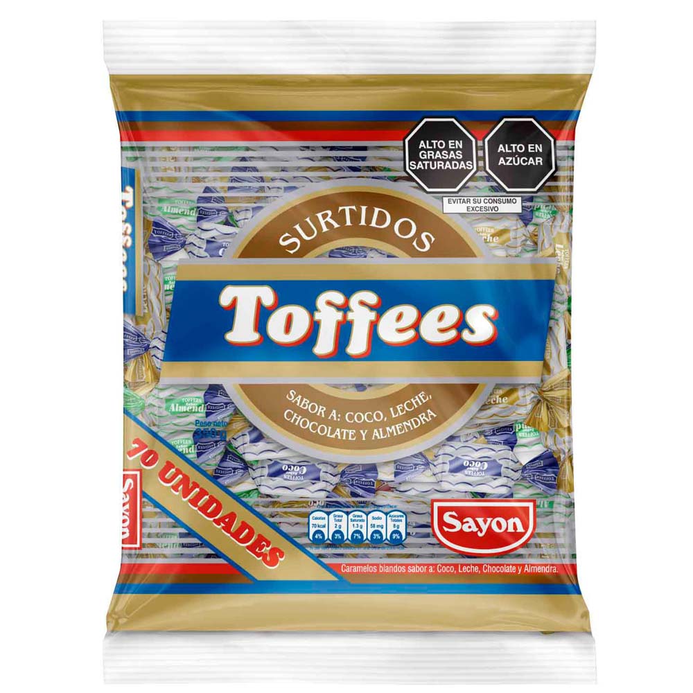 Toffees Surtidos SAYÓN Bolsa 350g