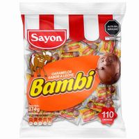 Caramelos SAYON Bambi Sabor a Leche Bolsa 374g