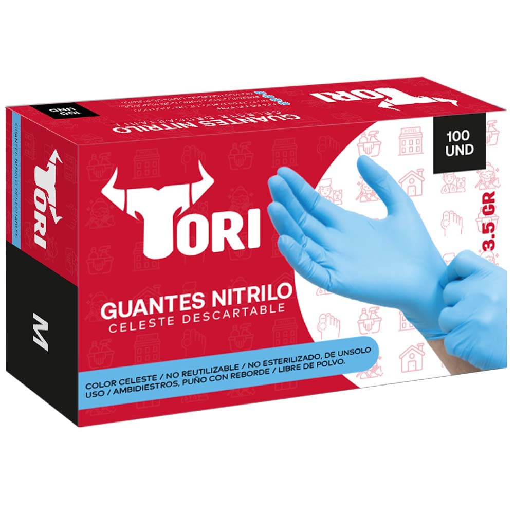 Guante Nitrilo T M TORI 100Un