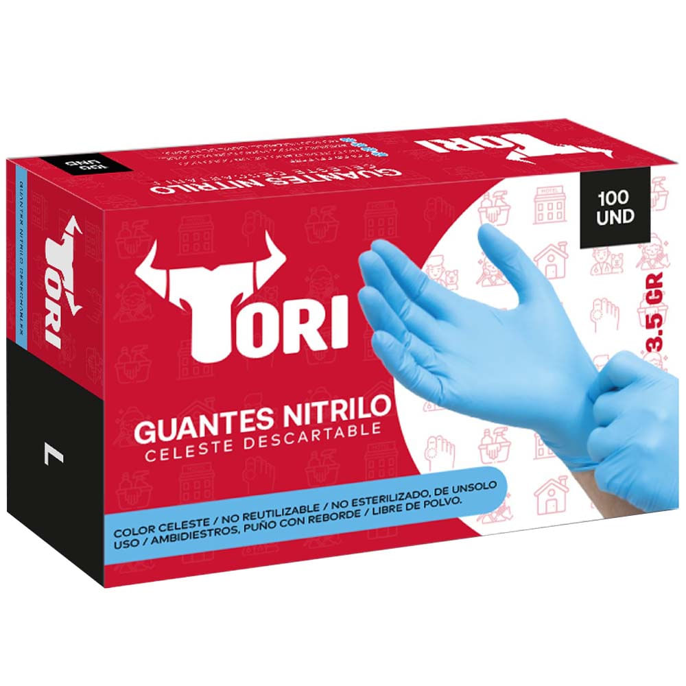 Guante Nitrilo T L TORI 100Un