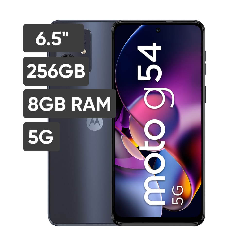 Smartphone MOTOROLA G54 6.5"" 8GB 256GB 50MP+2MP Negro