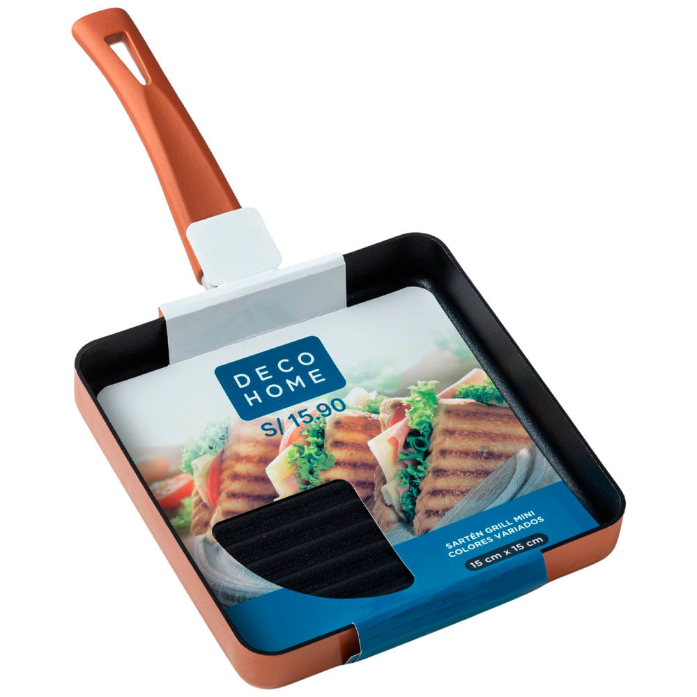 Sartén DECO HOME Grill Mini Colores Oi 2025