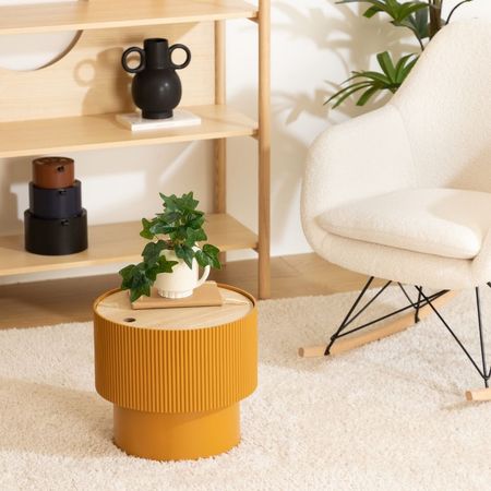 Mesa Auxiliar Atmosphera Modelo 197740A Ocre Moderna de MDF