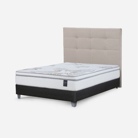 Dormitorio Art 4 2 Plazas + Respaldo Issey Niebla