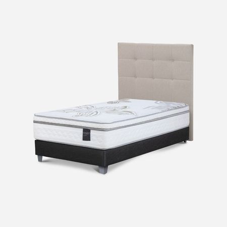 Box Tarima Art 4 1.5 Plazas Respaldo Issey Niebla