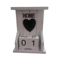 Calendario de Mesa Blanco Vintage