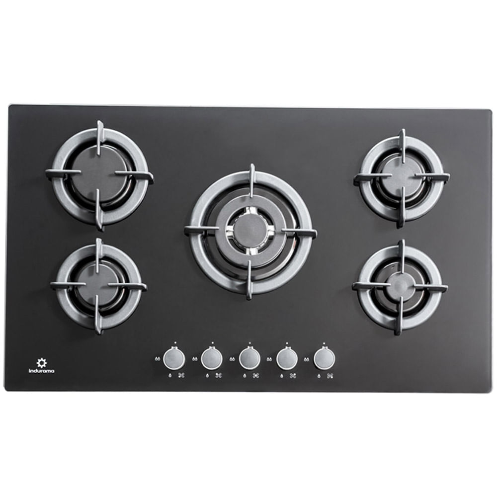 Cocina a Gas Empotrada INDURAMA EGI-905VDEG 5 Hornillas Negro | plazaVea - Supermercado indurama cocina 5 hornillas