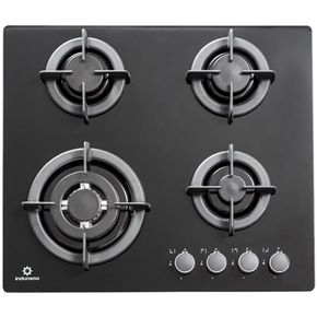 Indurama 4 Hornillas Gas Negro [EGI-604VDEG]