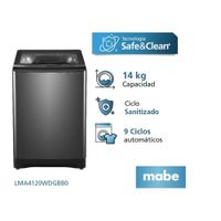 Lavadora Automática MABE Propela LMA4120WDGBB0 14 Kg Diamond Gray
