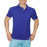 Polo Cuello Camisero Manga Corta Azulino XXL