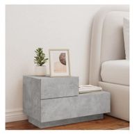 Velador Multiusos Mirtha color Gris 2 cajones TU MESITA