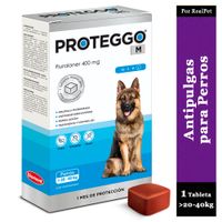 Antipulga Masticable Proteggo 1M para Perros de 20 - 40 kg