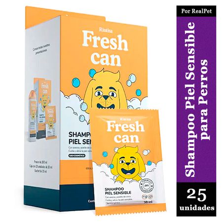 Shampoo para Perros Fresh Can Piel Sensible 25 unid 750 ml