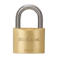 Candado con llave de Bronce Kwikset Modelo Standard 50mm con Grillete