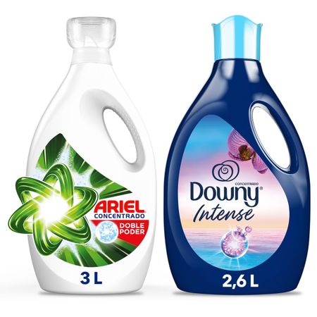 pack-detergente-liquido-ariel-concentrado-galonera-3000ml-suavizante-downy-amanecer-botella-2600ml