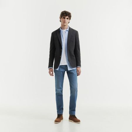 Blazer Coderas Sfera Hombre Gris 48