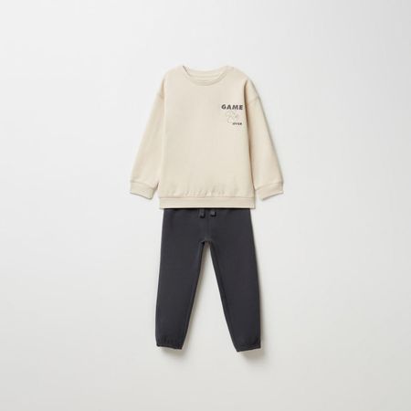 Conjunto Felpa Sfera Niño Blanco Nata 6