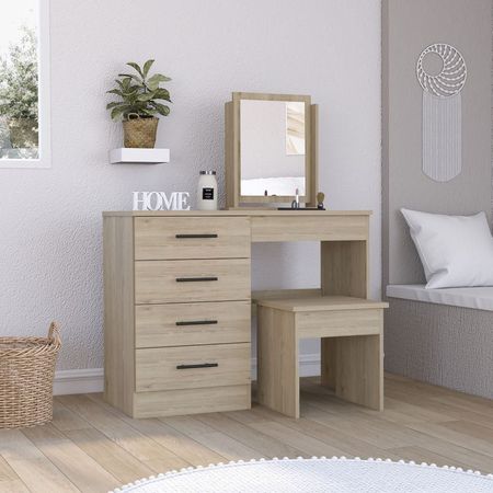 Mueble De Tocador Kaia - R/Blanco