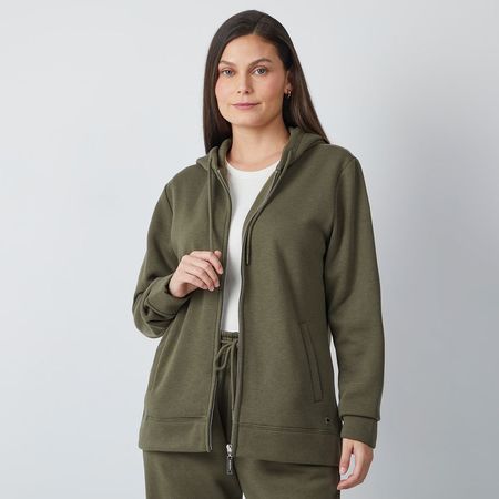 Polera Mujer Buzo Madison VERDE OLIVA XL