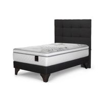 Dormitorio Art 4 1.5 Plazas Respaldo Issey Grafito