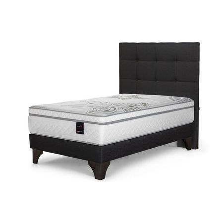 Dormitorio Art 4 1.5 Plazas Respaldo Issey Grafito