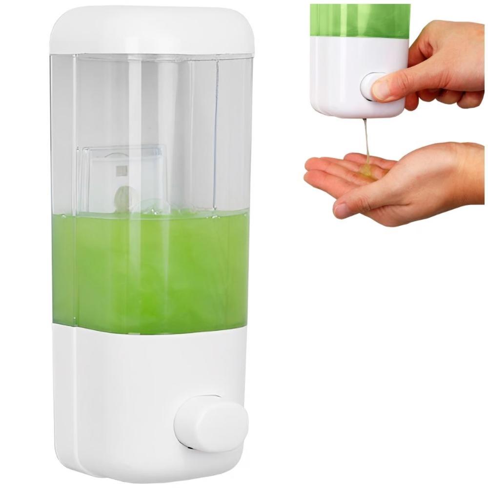 Dispensador de Jabón Líquido Alcohol en Gel Blanco 500ml