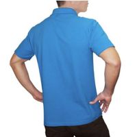 Polo Cuello Camisero Manga Corta Turquesa XL