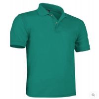 Polo Cuello Camisero Manga Corta Verde Jade M